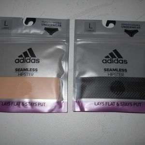 NEW! Adidas Hipster Underwear nude & black L 2prs